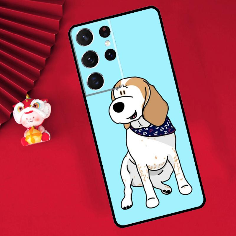 Beagle Dog Case For Samsung Galaxy S25 S24 Ultra S21 S20 S22 S23 Ultra S9 S10 Plus S25 FE Cover Funda