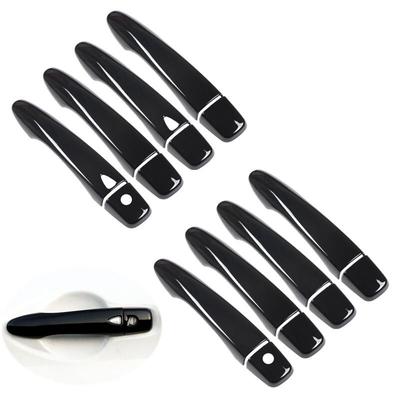 Glossy Black Chrome Car Door Handle Cover Sticker For Nissan Almera Versa   2022 MK4 N18 Styling