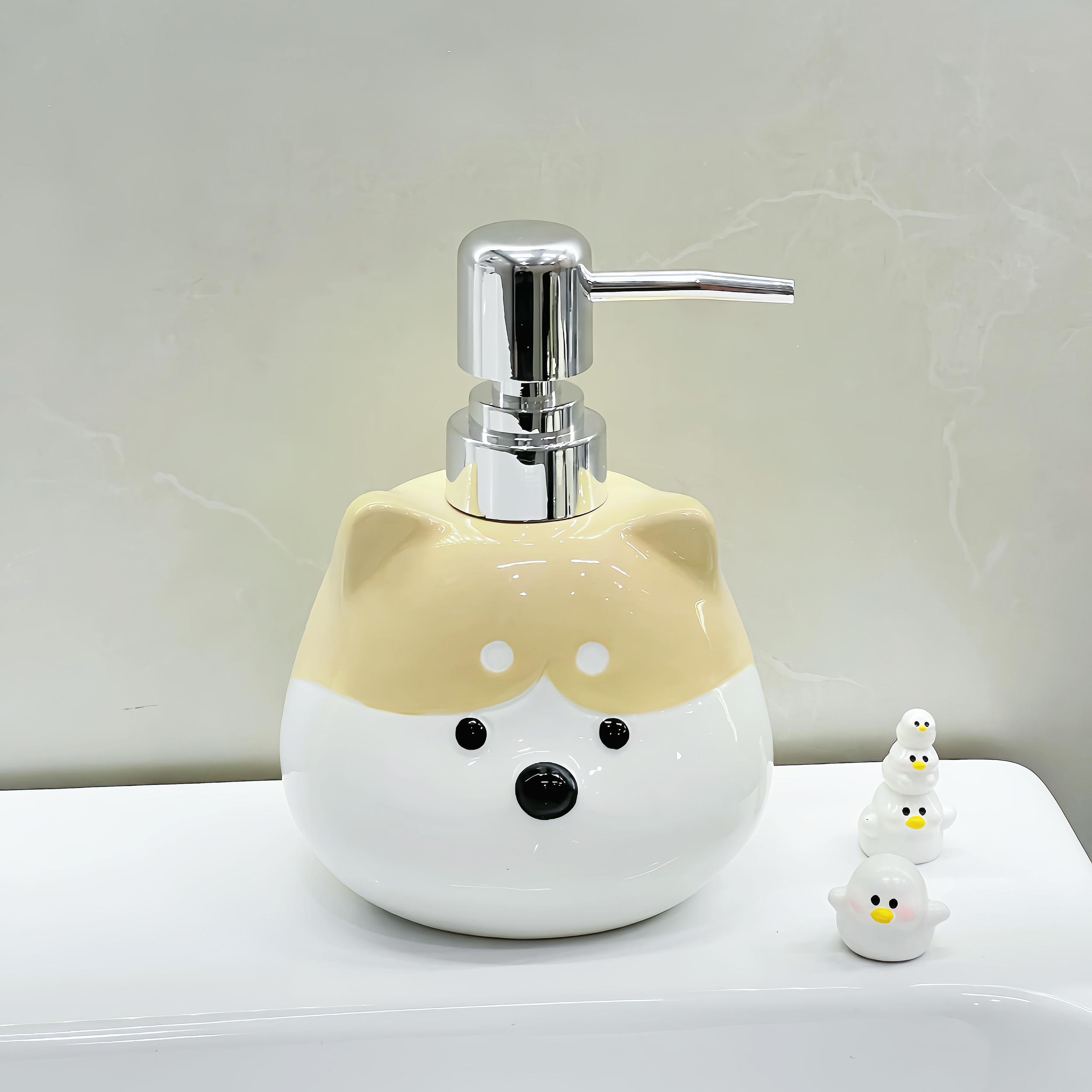 

400ml Creative Chaigou lotion Bottle Press Type Bathroom Shampoo Hand lotion Bottle Ceramic Split Bottle shampoo dispenser