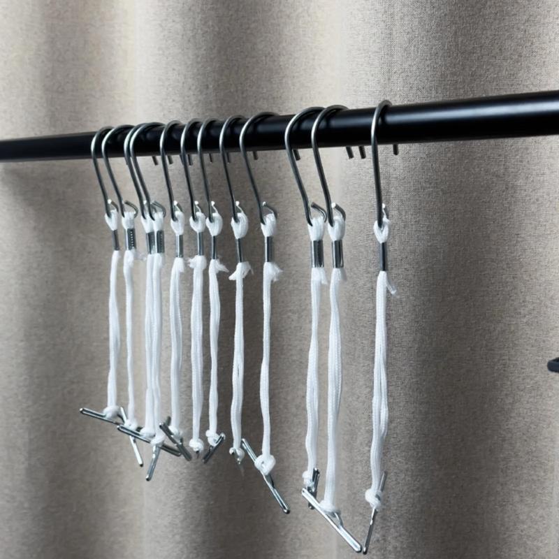12 Stück Musterhaken mit Seil Metallhaken Kleiderbügel Für Kleidung Musteraufhängung Mode-Design Nähprojekt
