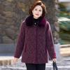 Grandma Winter Cotton Jacket: Thickened Coat for Middle-Aged To Elderly Women