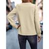 Felpa da donna autunno e inverno girocollo tinta unita scozzese temperamento elegante felpa casual a maniche lunghe