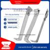 L-Shaped Lightning Protection Bracket with Galvanized Flat Iron and Fishtail Card