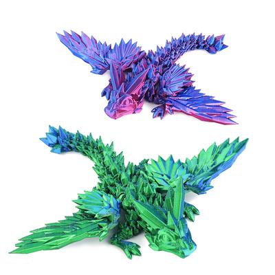 3D-gedrucktes fliegendes Drachen-Geschenkspielzeug aus Edelstein mit Flügeln, die gedreht werden können, um Stress abzubauen, kreatives Drachenfiguren-Spielzeug