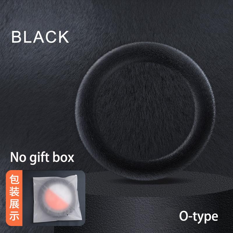 Car Steering Wheel Cover Soft Short Fur Warm Winter Steering Wheel Protector Cover Inner Ring 38cm Car Decoration For Women Man A1