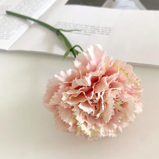 Künstliche Nelkenblume 29 cm Fake Seiden-Nelkenblume mit Einzelstiel für Hochzeit Brautstrauß Jubiläum Geburtstag Haus Esstisch Dekoration