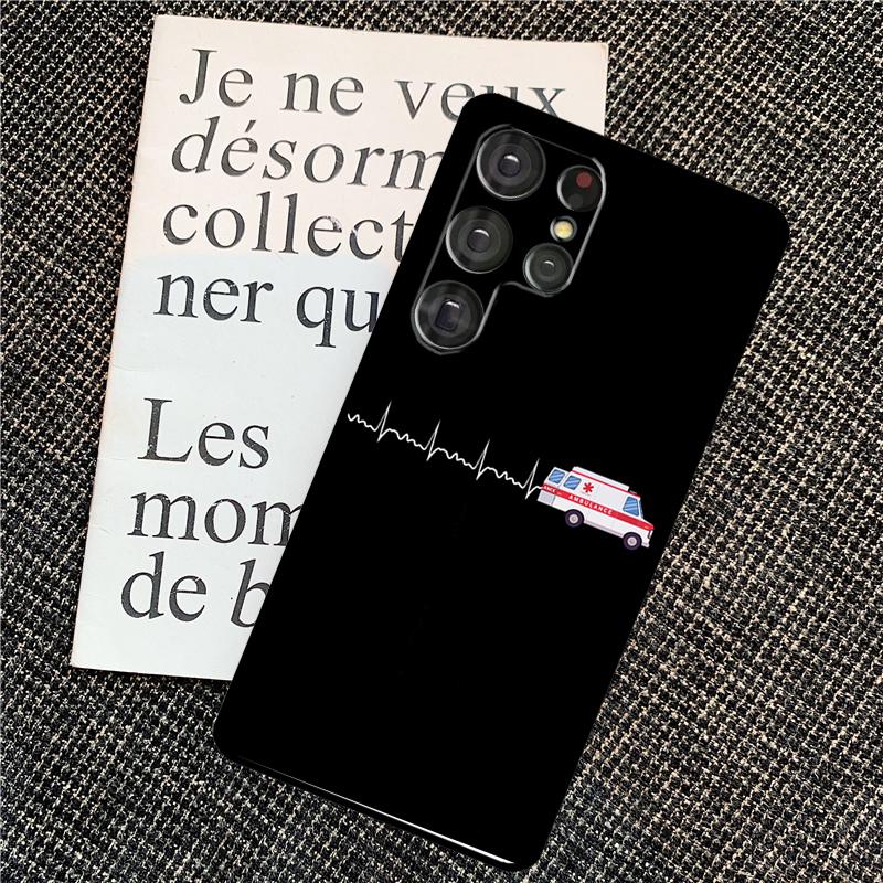 Ambulance Car Case For Samsung Galaxy S25 Ultra S20 S21 S22 S23 S24 Ultra S9 S10 Plus S25 FE Back Cover