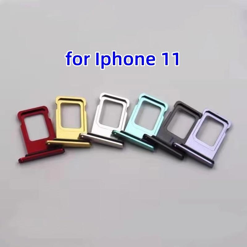 SIM Card Tray For Iphone 11/11pro/11promax Card Slot Drawer Holder Drawer Chip Card Tray Sim Card Reader Socket For 11ProMax
