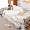 Chenille Sofa Cover Blanket Homestay Bedroom Universal for All Seasons Towel Dustproof Decorative Striped Sofa Towel Cover Cloth