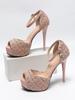 Summer 2025 Chunky Heel Platform Sandals - Breathable, Hollow Design, Large Sizes Available