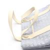 Used BVLGARI Logo Mania Tote Bag Canvas Leather Blue Beige Used Women