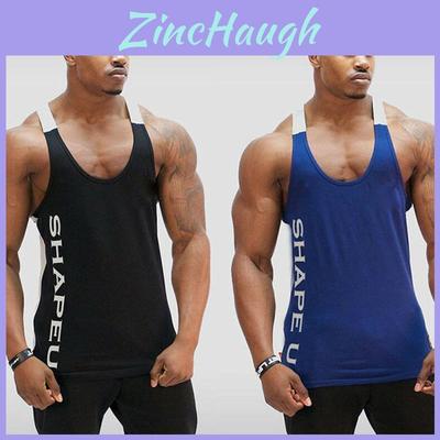 Premium Quality Gym Men's Muscle Sleeveless Tank Top Tee Shirt For Bodybuilding