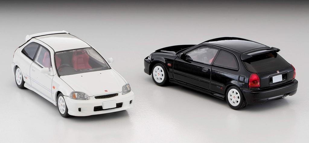 Tomica Limited Vintage Neo Scale Honda Civic Type R 1997 Model Finished Product 1/64 LV-N158c (Black) -