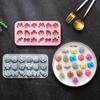 1Pc 18 Cavities Flower Silicone Molds Diy Rose Flower Candy Molds Rose Leaf Bow Tie Shape Molds Pudding Soap Cookie Molds