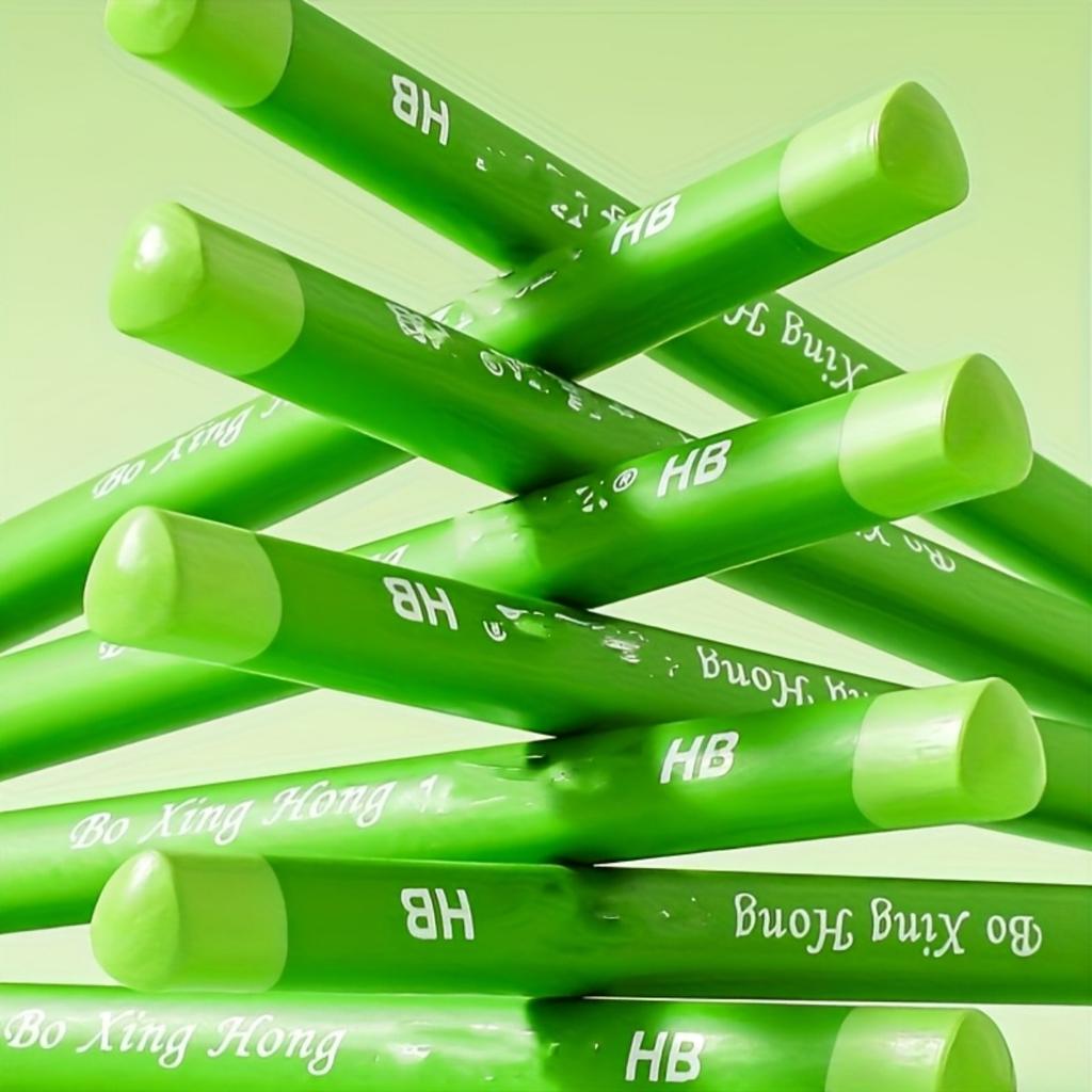 10-1pcs Green Pencil HB Hardness Thick Core for Practicing Handwriting and Drawing Durable and Not Easily Breakable
