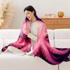 1pc Pink Octopus & Purple Roses Plush Fleece Blanket - Cute Anime-Inspired Tentacle & Bedspread, Soft Quilted All-Season Cozy