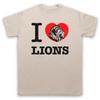 I Love Lions Animal Rights Lover Save Animals Big Cat Mens And Womens T-Shirt