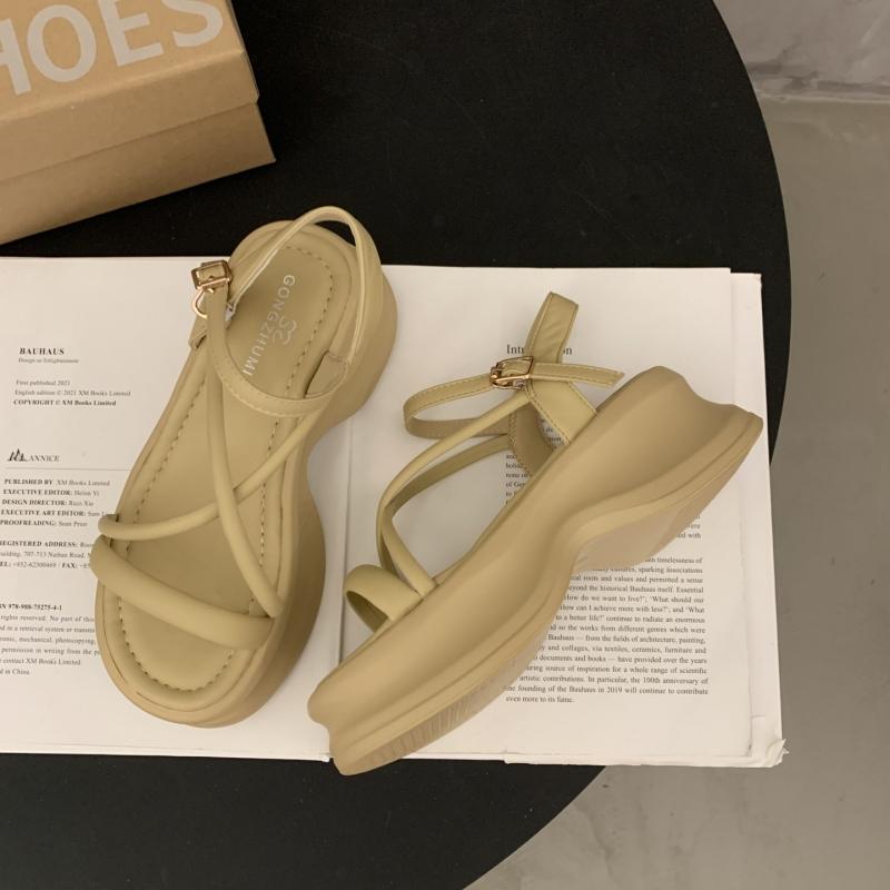 

Designer Women s Summer Platform Gladiator Sandals Fashionable Outdoor Thick Bottom Dress Footwear for Ladies 35 хаки