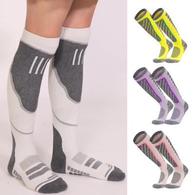 Stretchy Ski Socks Men Women Knee High Thermal Athletic Socks Compression Shock Absorption Winter Socks