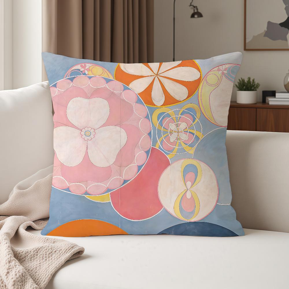 H-hilma Af Klint Kunst Kissenbezug Geeignet für Schlafzimmer Wohnzimmer Autos Heimdekoration