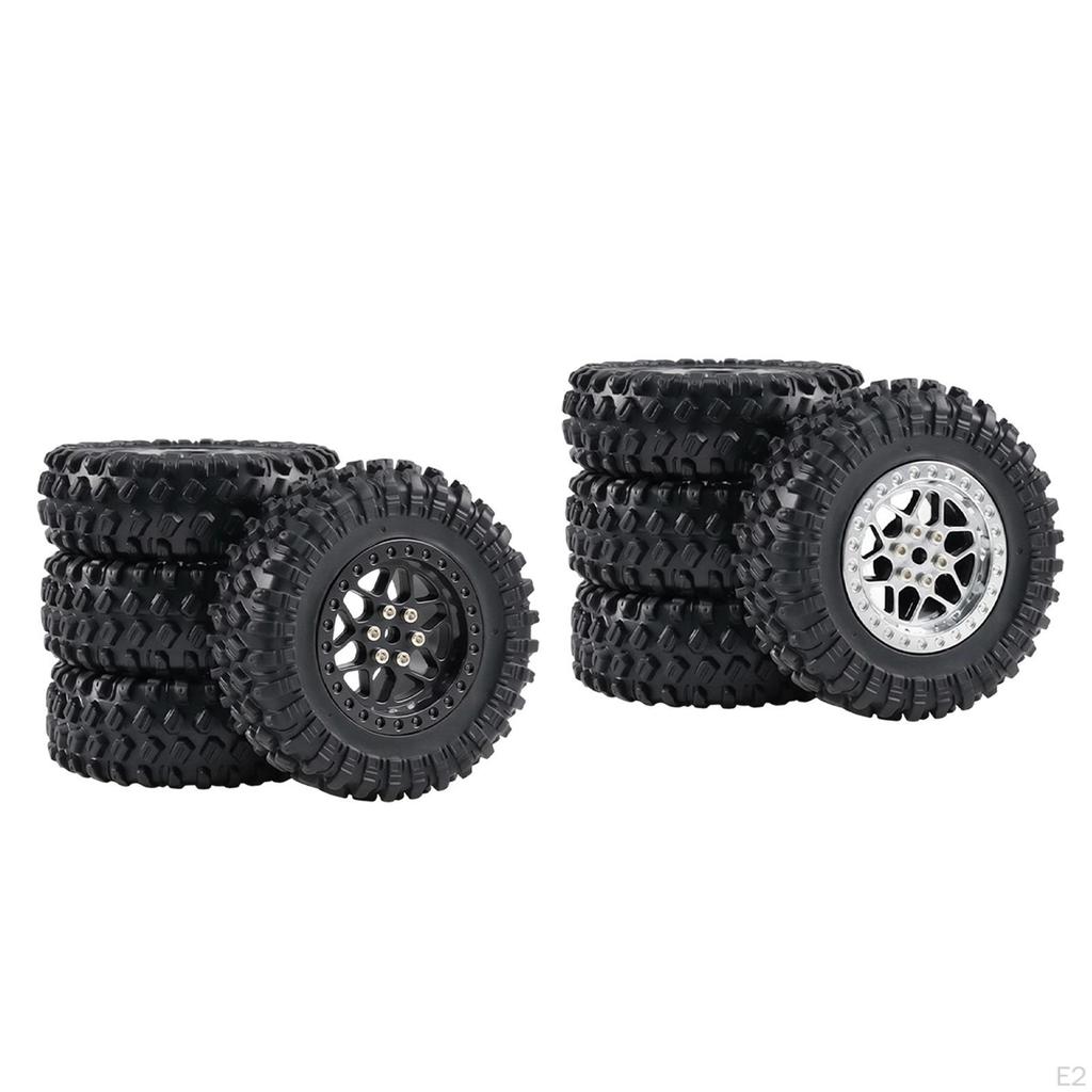 4 Pieces 1/12 1/16 RC Car Wheels And Tires Accessories High Performance Replacement Part for Cars