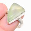 Prehnite Gemstone 925 Sterling Silver Jewelry Ring Size 7.5 Y850