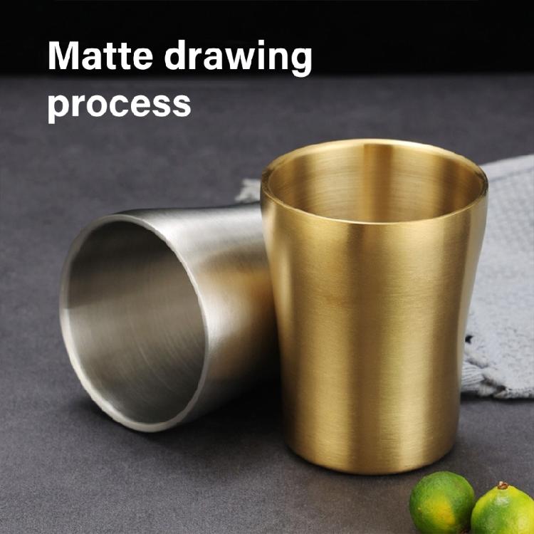 Izolované nerezové kelímky 304 s dvojitou stěnou, stohovatelné, kovové sklenice na pití pro domácnost, kancelář a kempování