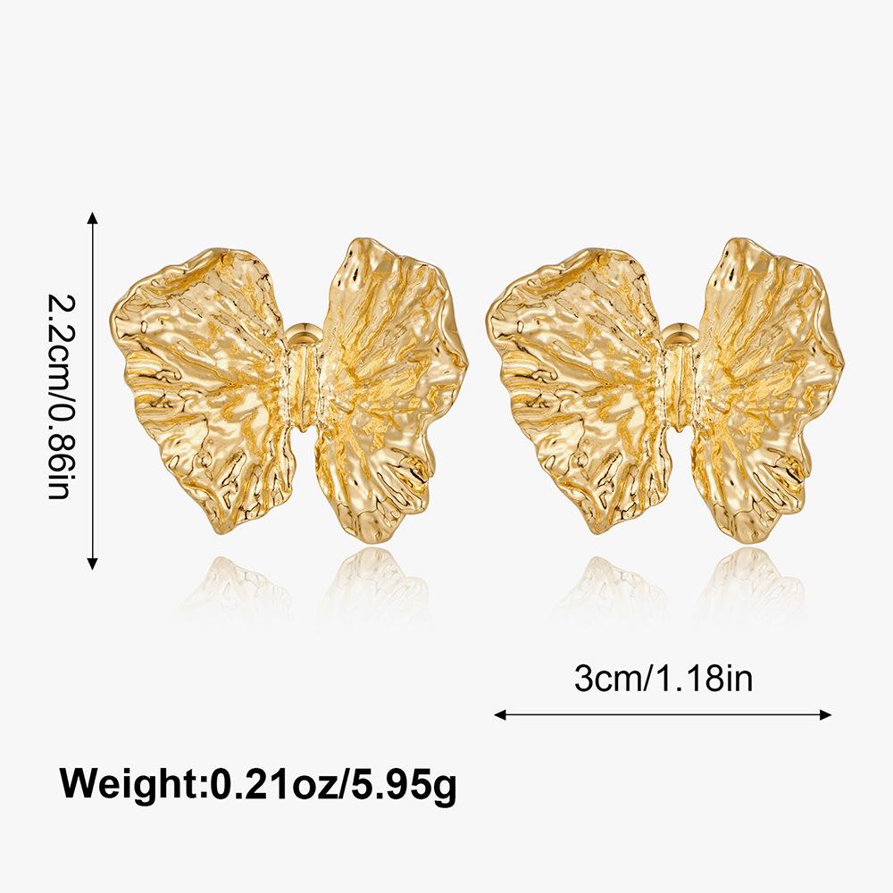 Cercei Europeni & Americani High-End cu Frunză de Ginkgo din Aliaj - Design Îndrăzneț, Elegant, Exagerat