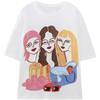 Fashion Style New Arrival Fashion Trendy Women's Round Neck Short Sleeve Girl Print T-shirt 0085357 250