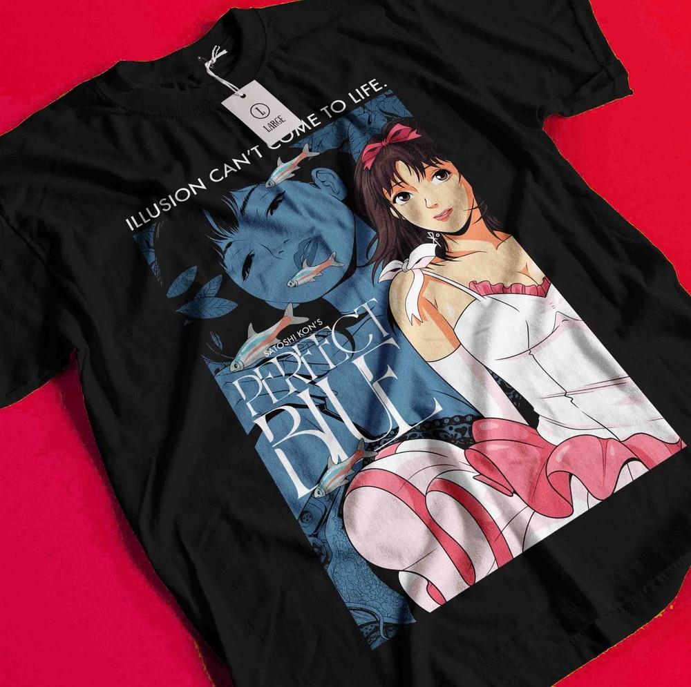 

Perfect Blue T-Shirt Mima Kirigoe Shirt Girl Manga Anime Japanese Unisex Tshirt BB091 2XL