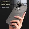 Huawei Nova 12 Pro Phone Case, Nova 12 Ultra Protective Cover, Shockproof Lens Full Protection Soft Case, Simple Outer, WoAnd Leather Case, Black
