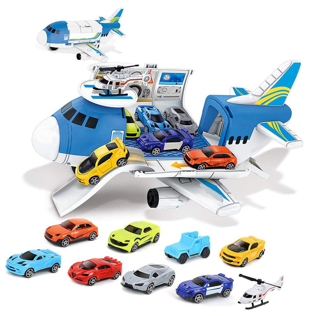 Aircraft Vehicle Toys Fun Educational Simulation Transport Cargo Airplane Car Toy Play Set for 3 To
