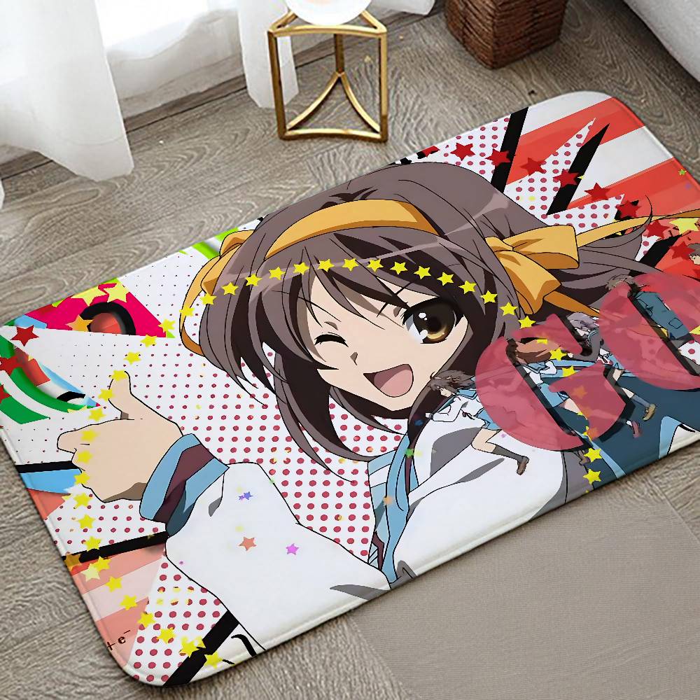 Haruhi Suzumiya Carpet For Living Room Sofa Decor Modern Rug Floor Mat For Men Bedroom Durable Area Rugs