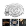 Premium Stainless Steel Round Smoker Tray For Charcoal Barbecue With Versatile Functions
