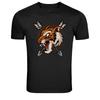 Roaring Fox Head With Spears Wild Animal Graphic T-Shirt