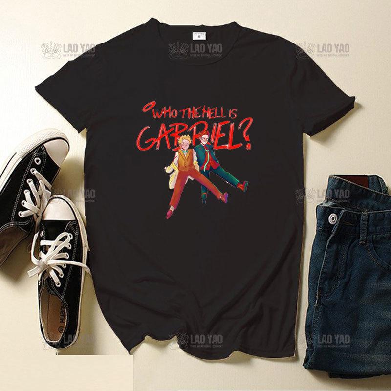 Good Omens Graphic T-Shirt Men Aziraphale Ineffable Go David Tennant Angel Amazing Woman Tees Short Sleeve T Shirt Original