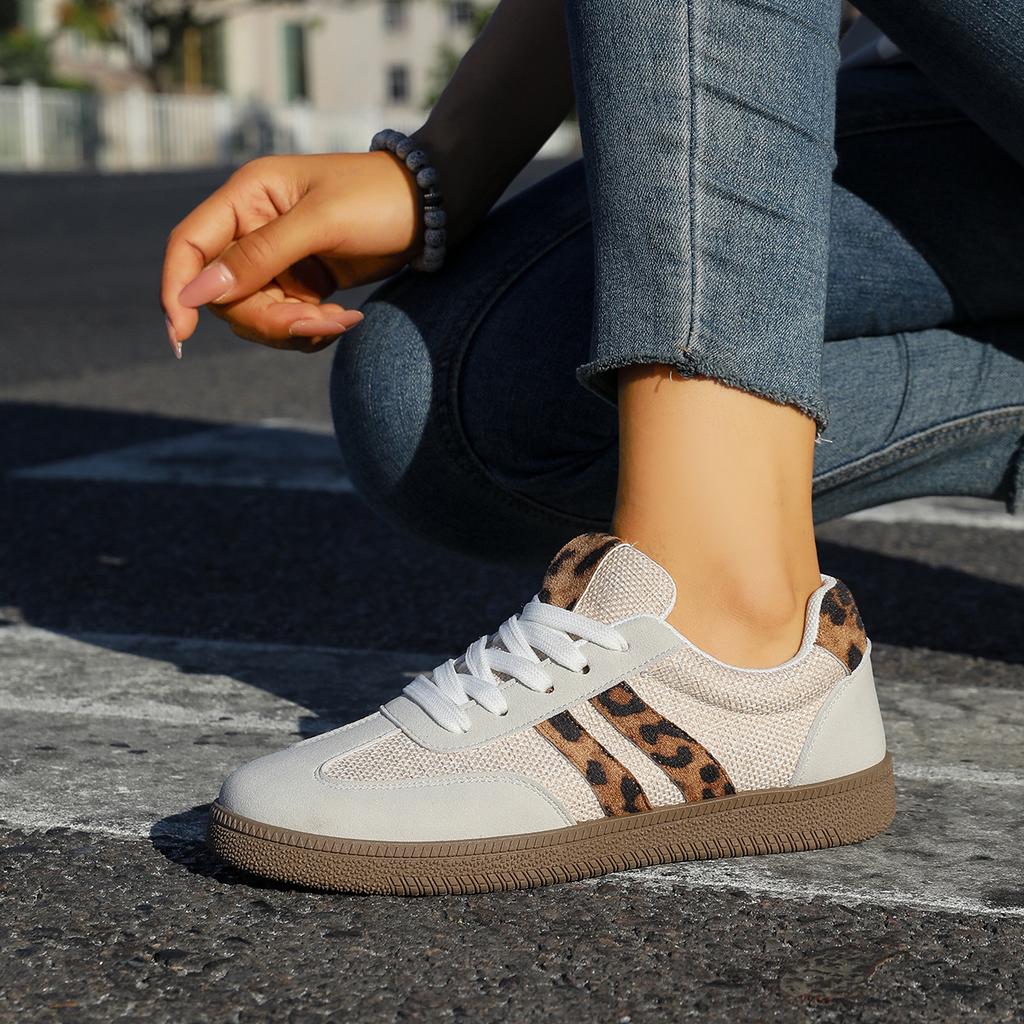 Flat Bottom Dexun Shoes Women's 2025 New Spring Foreign Trade Niche Versatile Sports Board Shoes Fashion Casual White Shoes Women