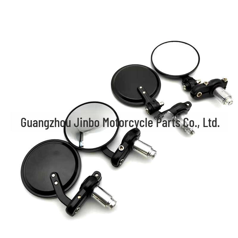 Round Folding Motorcycle Handlebar Rearview Mirror