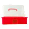 Folding Three Layer Storage Box Plastic Multipurpose Organizer Plastic Storage Box  For Art Craft