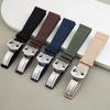20mm 21mm 22mm Weiches Nylon-Canvas-Uhrenarmband für IWC-Armband PILOT Portugal PORTOFINO Stoff-Uhrenarmband Faltschließe Armband