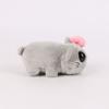 15cm Grey Big Eyed Hamster Plush Toys Bow Hamster Plush Doll Soft Stuffed Animal Toy Cute Plushies Kids Birthday Halloween Gifts
