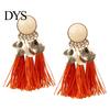 1Pair Women Bohemian Tassels Sequins Ear Stud Dangle Earrings Banquet Jewelry