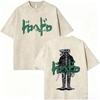 T-shirt Grafiche Vintage Lavate Anime Dorohedoro Kaiman Uomo Donna Gotica Manga Rock T-shirt Maschili T-shirt Oversize Streetwear