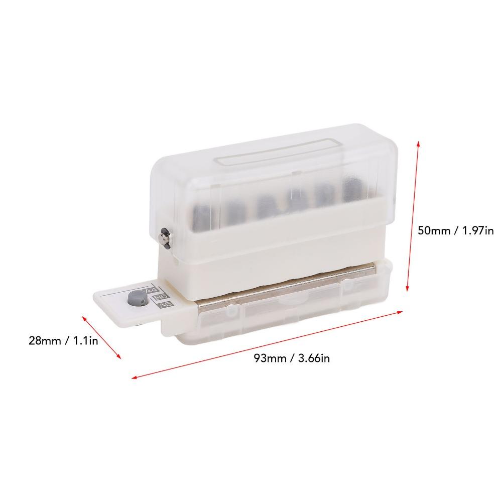 ABS Loose Leaf Punching Machine Practical Manual Puncher Handheld Mini Puncher Paper Crafting