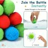 15PCS Reusable Sponge Water Balls Colorful  Adult Kids Sponge Water Bomb Splash Balloons Swimming Pool Summer Water Toy Games
