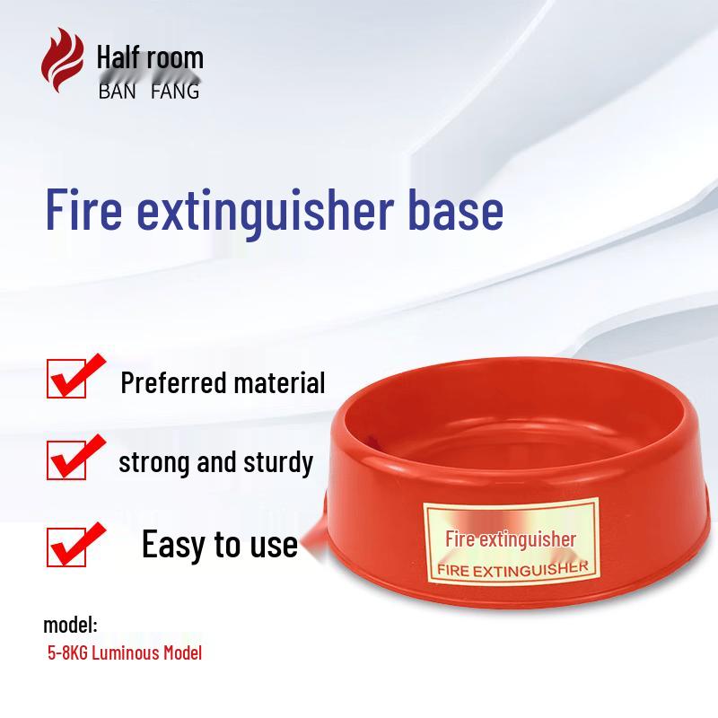 Self-Luminous Fire Extinguisher Base