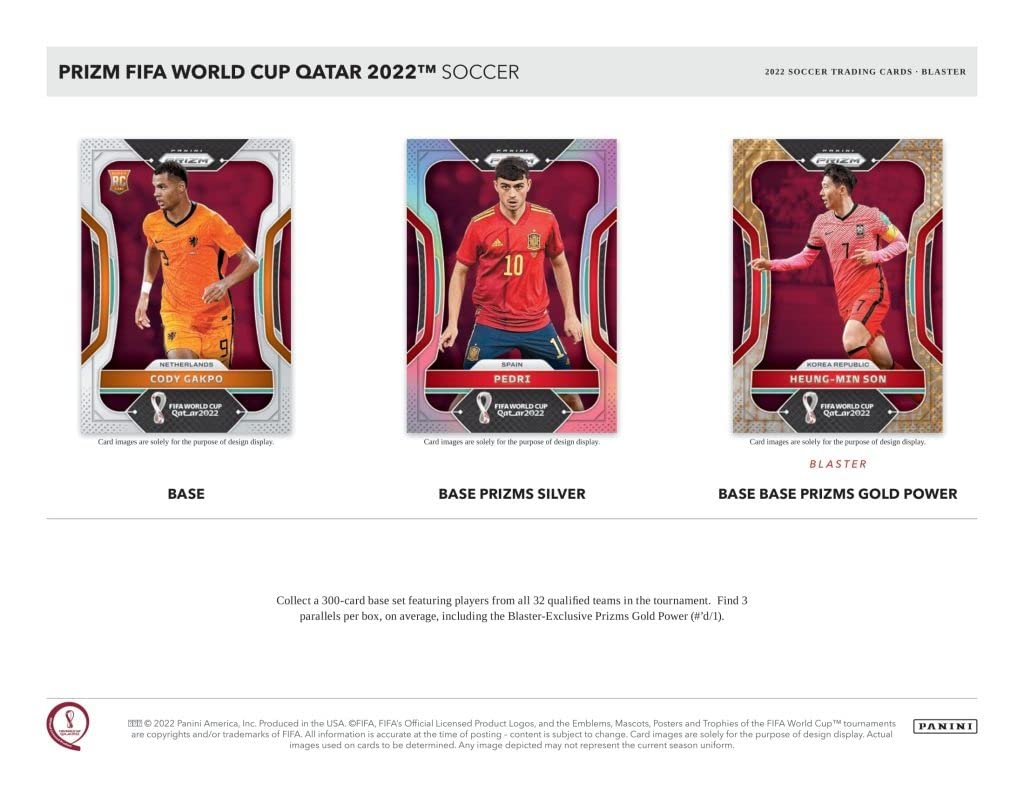 2022 Panini Prizm Mistrovství světa FIFA v Kataru ve fotbale Card Blaster Box Panini Prizm Mistrovství světa FIFA v Kataru ve fotbale Card Blaster Box