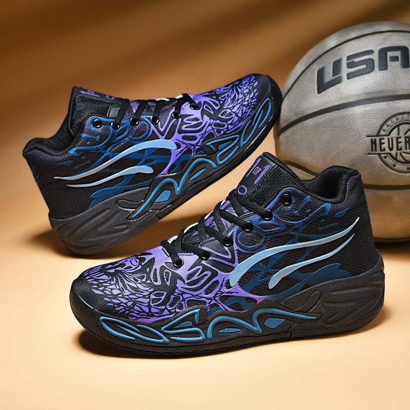 Spring high-top basketball men's shoes 2025 new cement nemesis teenager junior high school students actual sports shoes