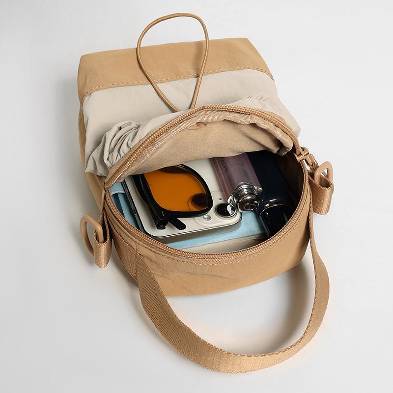 Leichte Handy-Tasche Damen Mehrschichtige Schulter-Umhängetasche Sport Wasserflaschentasche