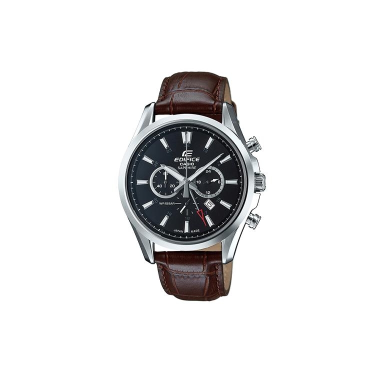 

CASIO Men EDIFICE Blue Watch EFB-504JL-1A EFB-504JL-1A Dark Brown Strap